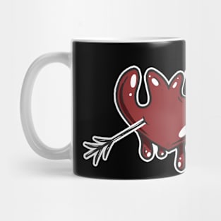 Dripping Heart Graphic Mug